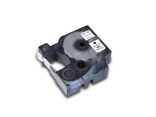 tapecassette Kangaro Dymo S0720680/40913 D1 zwart op wit 12mmx7m - 1