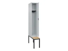 locker met bank,HxBxD 2120x300x815mm,1vak,vak B 300mm,cilinderslot