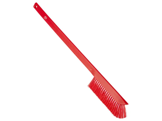 Vikan Hygiene precisieborstel lange steel 600mm medium vezels Rood