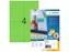 HERMA 4399 Gekleurde etiketten A4 105x148mm Groen 400 stuks