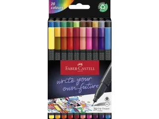 fineliner Faber-Castell GRIP 0,4mm etui a 20 stuks - 1