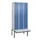 locker met bank,HxBxD 2120x900x815mm,3vak,vak B 300mm,draaigrendel