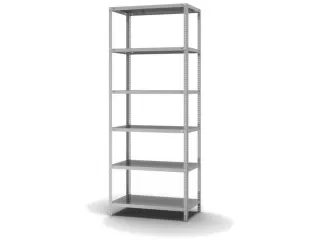 magazijnstelling,grondveld,HxBxD 2500x1000x500mm,vaklast 350kg - 1