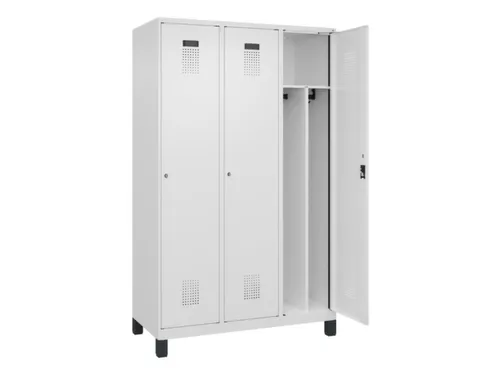 locker voor scheiding van kleding,HxBxD 1950x1200x500mm,3vak