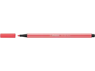 Viltstift STABILO Pen 68/040 medium neon rood - 6