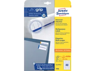 Etiket Avery Zweckform 4780 48.5x25.4mm wit 1000stuks - 2