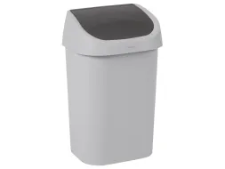 Curver vuilnisbak Mistral Swing recycled PVC antraciet 25 Liter