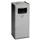 Combi-asbak Hxbxd 705X330X330Mm Vierkant Zilver