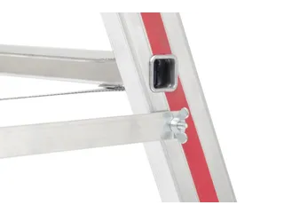 verrijdbare boktrap,beide zijden,2x5treden,Stand H 0,69m,balk L 1,3m - 9