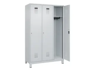 locker,HxBxD 1950x1200x500mm,3vak,vak B 400mm,cil.-slot,voeten - 2