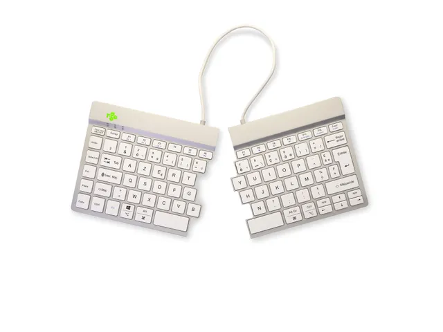 Split Break V2 ergonomisch toetsenbord Azerty FR Wit draadloos