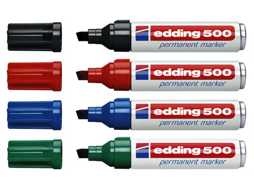 Viltstift edding 500 schuin rood 2-7mm