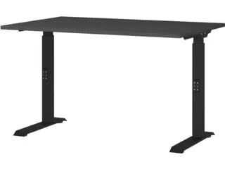 In hoogte verstelbaar bureau,HxBxD 680-910x1200x800mm,blad grafiet - 1