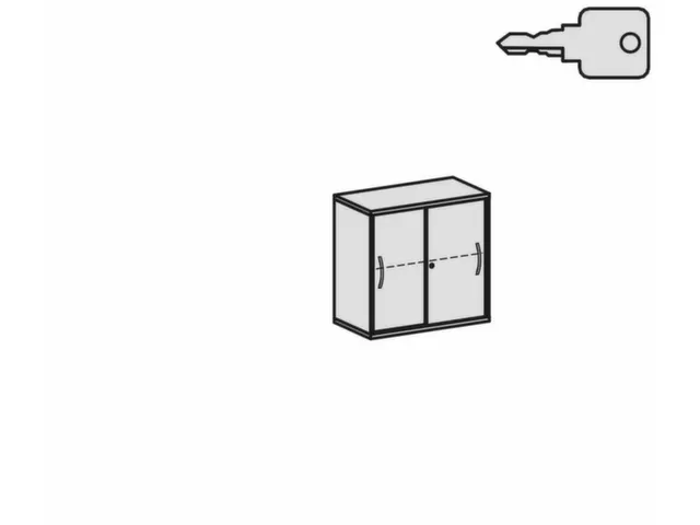 schuifdeurkast,HxBxD 770x800x430mm,decor romp wit,decor front noten