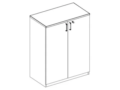 kantoorkast,HxBxD 720x800x445mm,MP-lichtgrijs