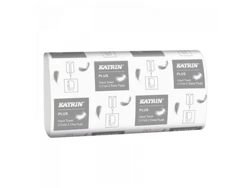 Katrin 31535 Vouwhanddoek Plus C-Vouw 2-Laags Easyflush wit