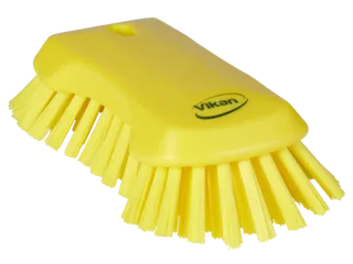 Vikan Hygiene extra grote handborstel extra harde vezels 230mm Geel - 1