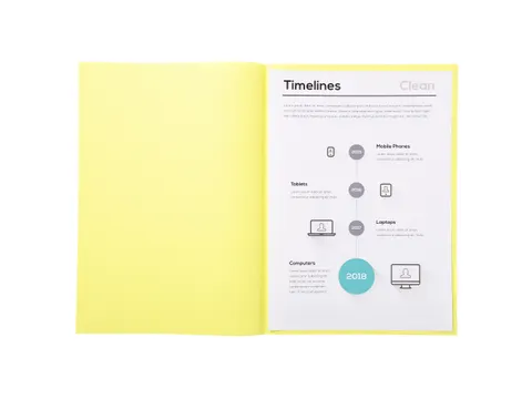 100 inlegmappen SUPER 60 22x31cm Kanariegeel