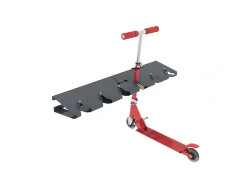 Steprek voor 6 steppen L 990mm eenzijdig grijs