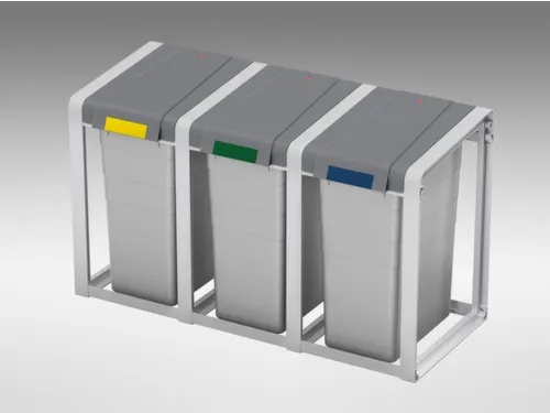 Afvalverzamelaar Uitbreiding 35 Liter 570X350X415Mm Grijs