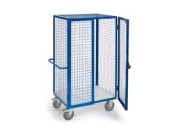 kastwagen,draagverm. 600kg,laadvl. LxB 980x700mm,houtplaat,3gaaswanden