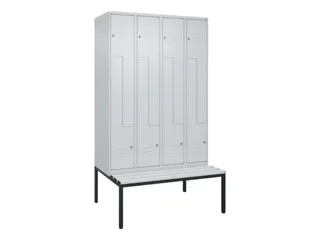 Z-garderobekast,HxBxD 2120x1200x815mm,8vak,vak B 300mm,cil.-slot - 1