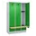 locker met bank,HxBxD 1950x1200x815mm,3vak,vak B 400mm,cilinderslot