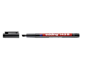 Viltstift edding 143 beitel 1-3mm zwart - 1
