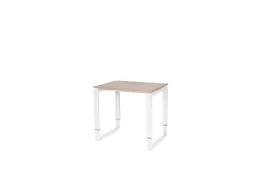 Domino Plus Bureau Hoogte Verstelbaar 800x600mm Hav/Kers 25mm Wit