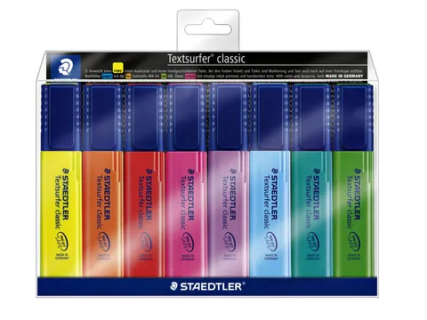Markeerstift Staedtler 364 Textsurfer assorti 8 stuks