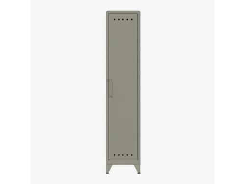 garderobekast,HxBxD 1800x380x510mm,1vak,4voeten,romp lichtgrijs