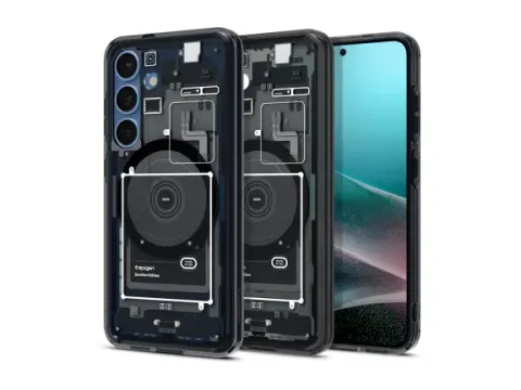 Ultra Hybrid MagFit Samsung Galaxy S25 Hoes Back Cover Zero One Zwart