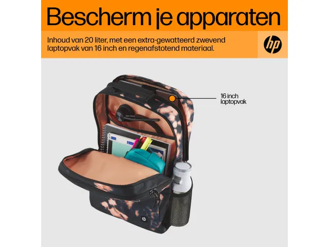 Hp Campus Xl Notebook Laptoptas Backpack 16.1 Inch Tie Dye