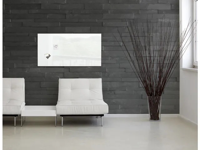 Glas/magneetbord Sigel 91x46 Wit