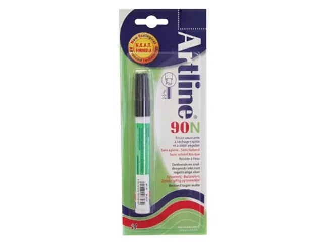 Permanent marker Artline 90 zwart (op blister)