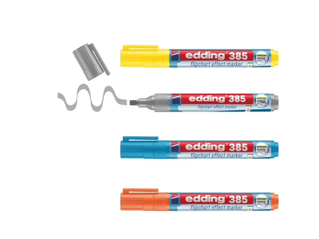 Edding 385 Flipchart effect marker Assorti 4 stuks