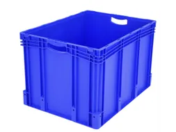 Euronorm Stapelkrat Pp 520x800x600mm 217l Standaardbodem 60kg Blauw