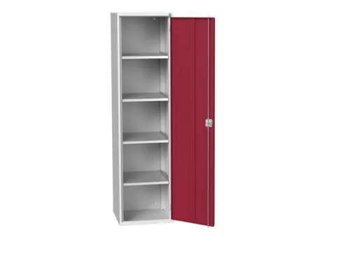 universele kast,HxBxD 2000x525x550mm,4xStalen bodem,draaigrendelslot