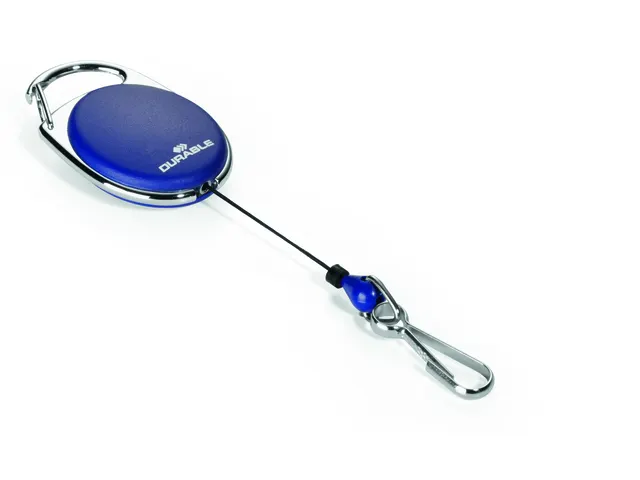 Durable 8327 Afrolmechanisme Style met karabijnhaak Donkerblauw 80cm