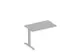 aanbouwtafel,i.h.v.,v. C-voet,HxBxD 730x1000x600mm,blad grijs