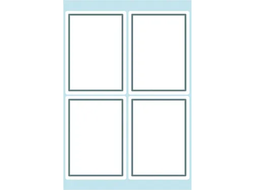 Boek Etiket Herma 5713 40x55mm wit met grijs kader 24 stuks