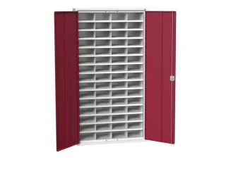 post-/sorteerkast 2000x1050x350mm 4x15vakken RAL7035+RAL3004 - 1