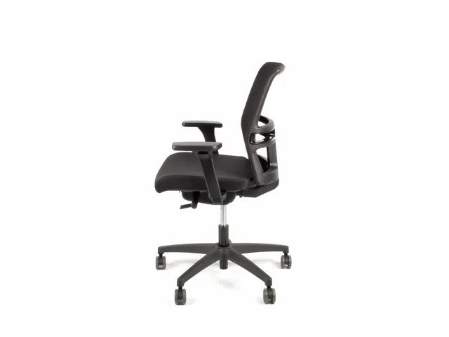 Bureaustoel EN1335 Linea Omnia 02 zwart/zwart met 3D armleuning