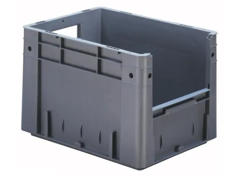 Euronorm Stapelkrat Grijs 270x400x300mm 23 3l Gesloten Grijpopening