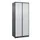 locker voor scheiding van kleding,HxBxD 1850x800x500mm,2vak