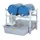 Aftapstelling Bxdxh 1410X700X840Mm V. 2X200L Vaten M. Bak 220L