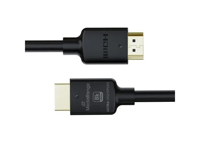 MediaRange HDMI Ultra High Speed Ethernet kabel 48 Gbps Zwart 2 meter