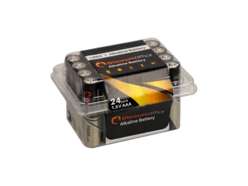 DiscountOffice Batterij AAA Pak van 24 stuks