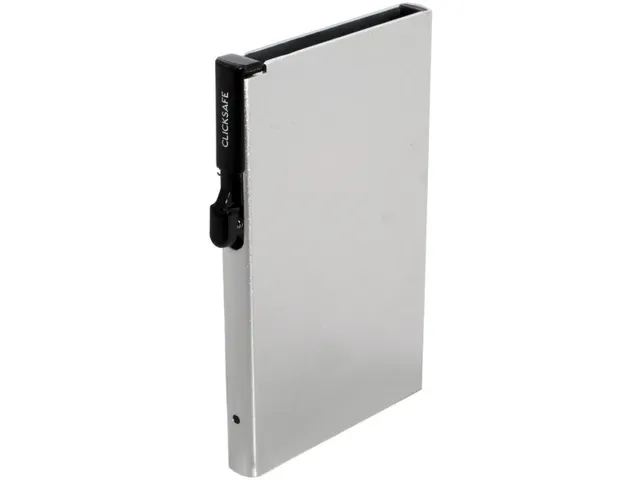 Porte-cartes Clicksafe RFID aluminium argent pour 6 cartes