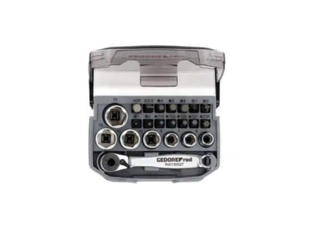 GEDORE R49005023 Jeu de clés à douilles 1/4 6-13mm +embouts 23pièce